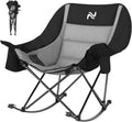 Premium Folding Rocking Camp Chair with Cooler